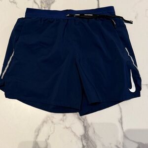 Nike Dri-FIT Navy Running Shorts w/ Zipper Pocket